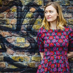 Closet London Textured Floral Jacquard Fit & Flare Dress